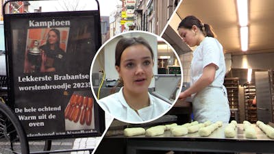 Eline (16) bakt de lekkerste worstenbroodjes van Brabant