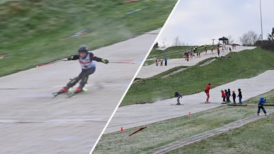 Drukte op 'ski resort' Rutbeek voor lessen en wedstrijden
