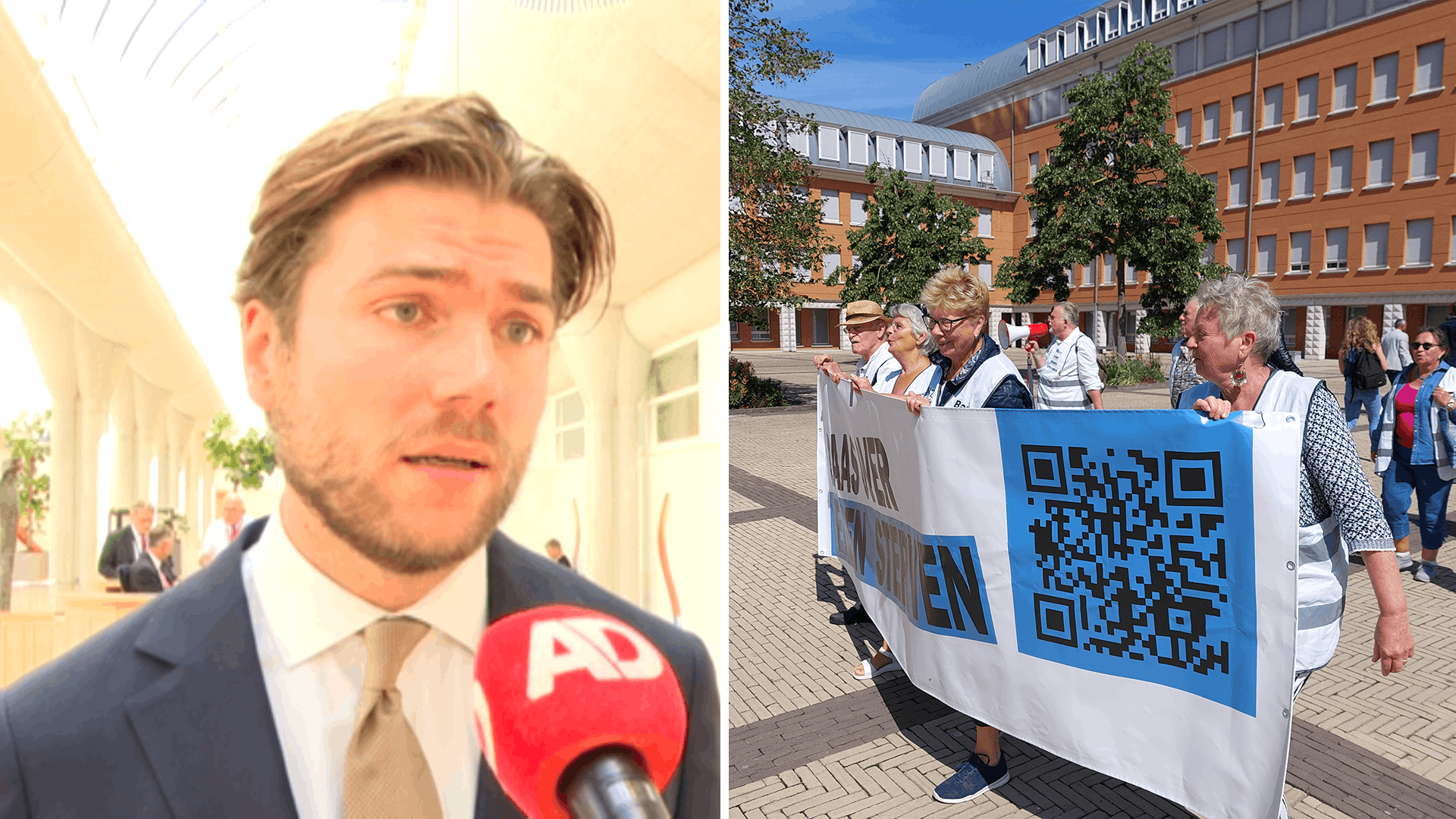 Demonstranten Voor Rechtbank Over Uitspraak Alex S.