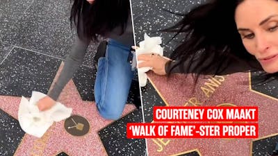 Courteney Cox maakt eigen ‘Walk of fame’-ster proper