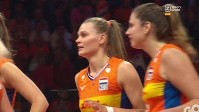 Nederland pakt derde set in WK Volleybal
