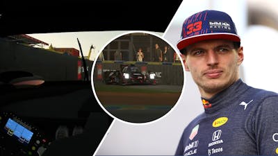 Max Verstappen crasht in virtuele 24 uur van Le Mans