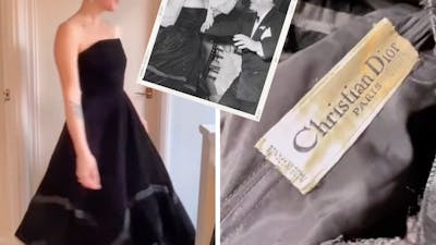 Une tiktokeuse trouve une robe Dior dans son grenier