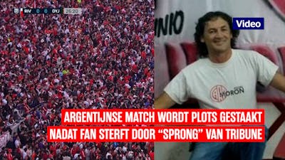 Argentijnse supporter overlijdt na “sprong” van tribune