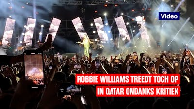 Robbie Williams geeft toch concert in Qatar ondanks kritiek