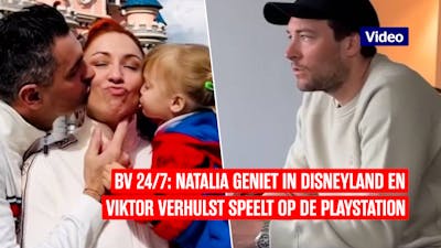 Natalia geniet in Disneyland en Viktor speelt op Playstation
