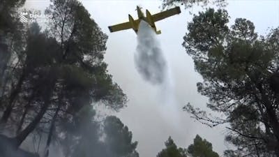 Eerste bosbrand dit jaar in Spanje nog niet bedwongen