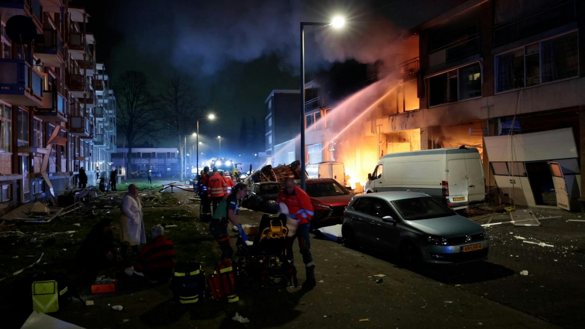 Zeer Grote Brand Na Explosie In Rotterdam-Zuid