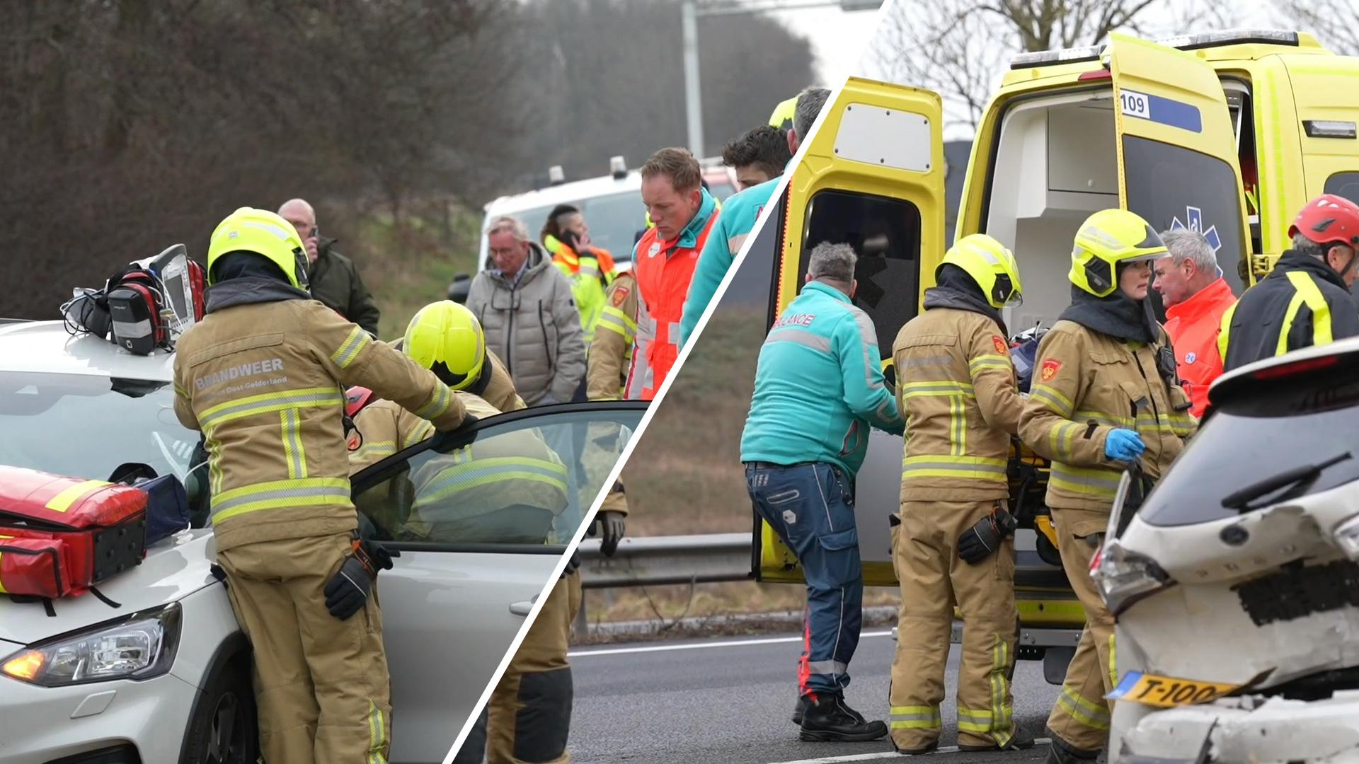 Ongeluk Op A12 Bij Zevenaar, Automobilist Naar Ziekenhuis