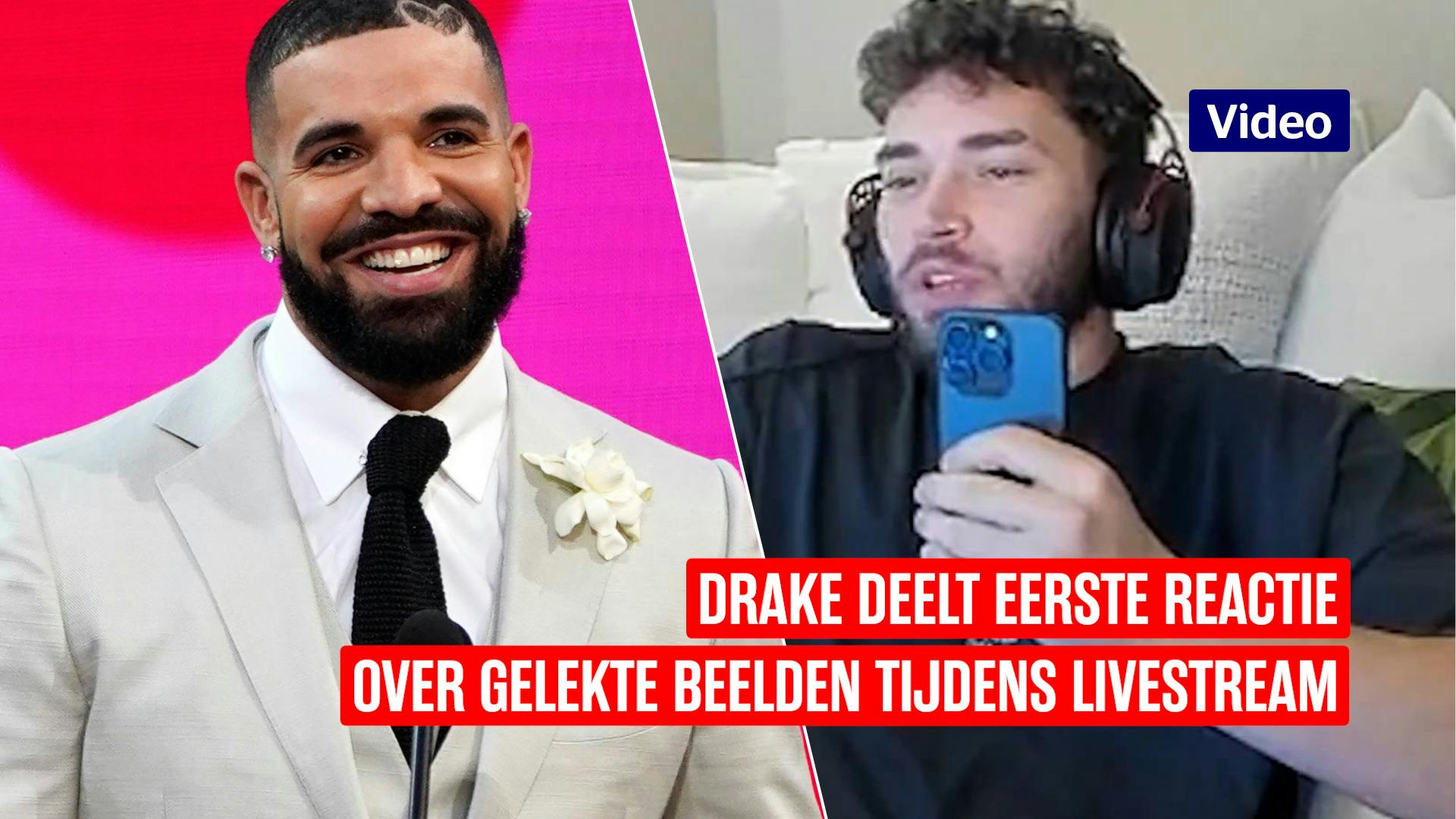 Drake reageert, nadat pikante beelden de ronde doen