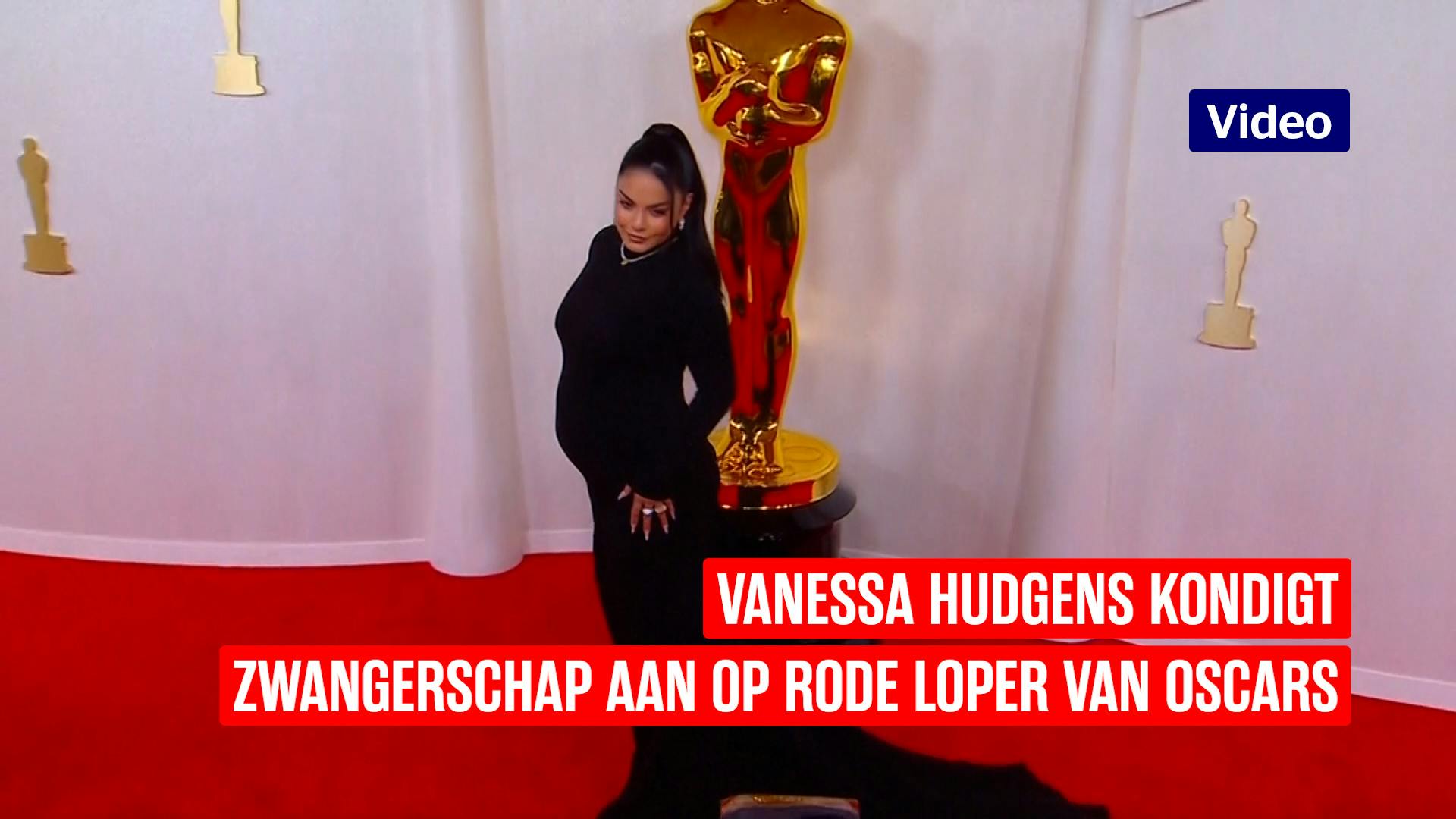 Vanessa Hudgens kondigt zwangerschap aan op rode loper